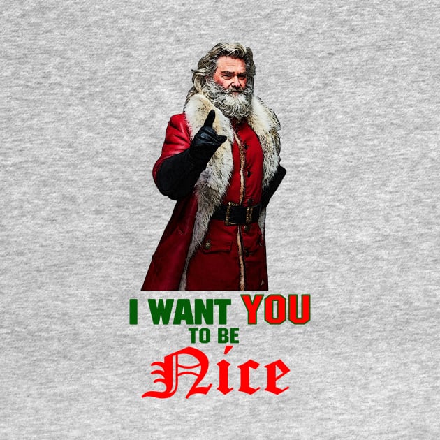 Santa - Be Nice by BigOrangeShirtShop